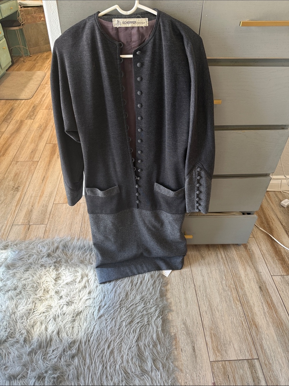 Charcoal vintage dress